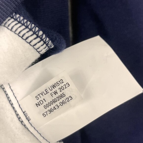 Notre Dame Fighting Irish Hoodie Mens Large Blue White Gold Under Armour Iconic - Picture 12 of 15